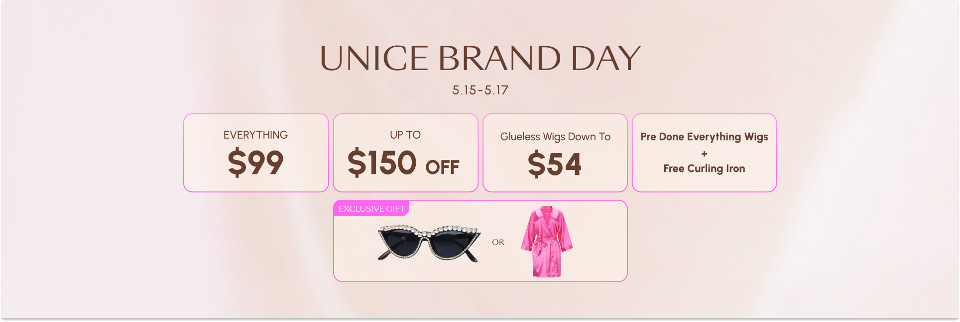 UNice Brand Day Sale