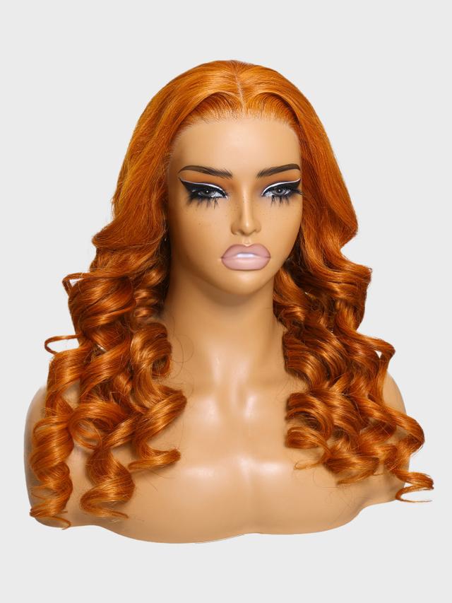 Pre Everything 13x4 Lace Frontal Ginger Body Wave Human Hair Wig