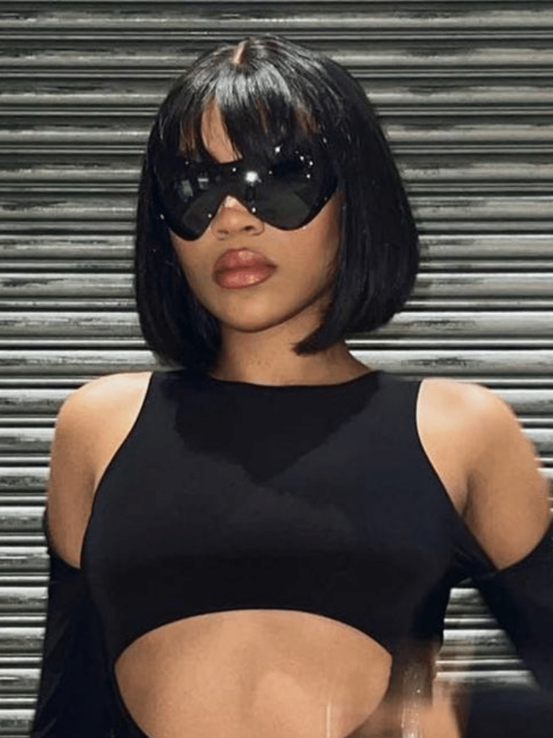 UNice Natural Looking Short Bob Wig with Bangs,Short Bob Lace