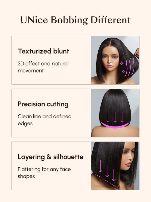ByeBye Knots Wig 7x5 Put On And Go Glueless Lace Bleached Knots Bob Wig 150% Density