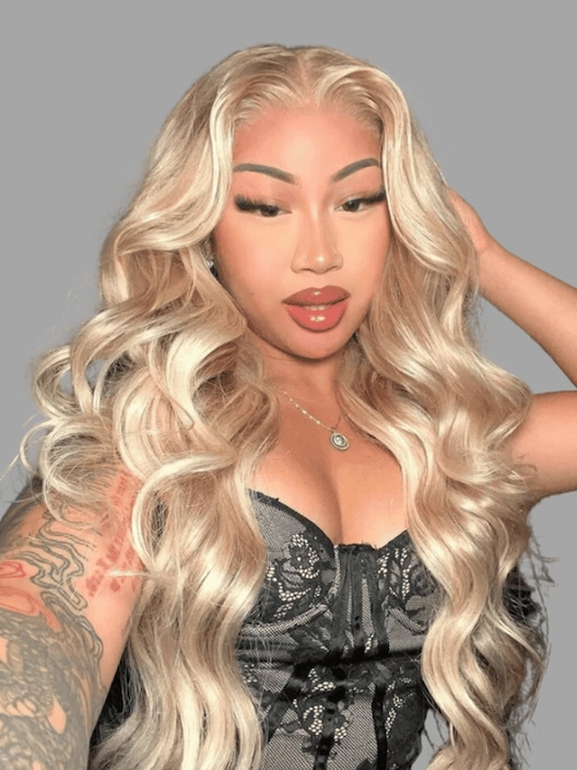 UNice 13x4 Lace Front Body Wave Glossy Blonde Pre-Everything Wig