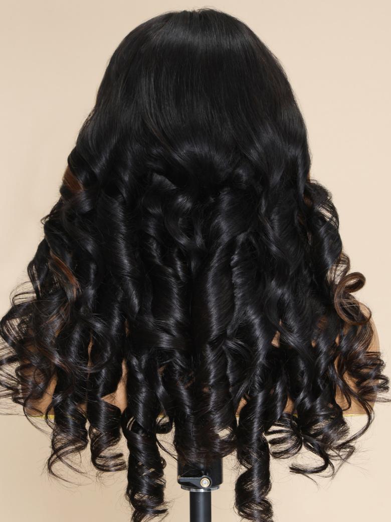 7x5 Bye-bye Knots Magic Lace Wig Natural Black Body Wave With Optional Replaceable Lace Closure 180% Density