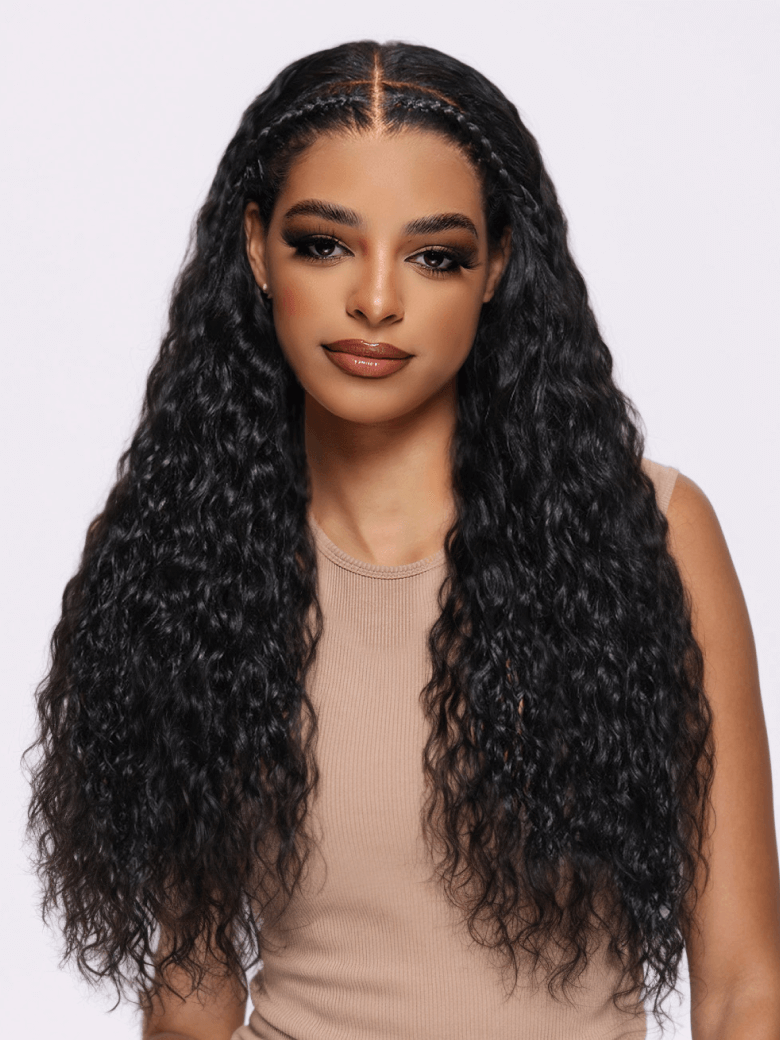 Bye-Bye Knots Glueless 7x5 Lace Natural Black Braided Wig