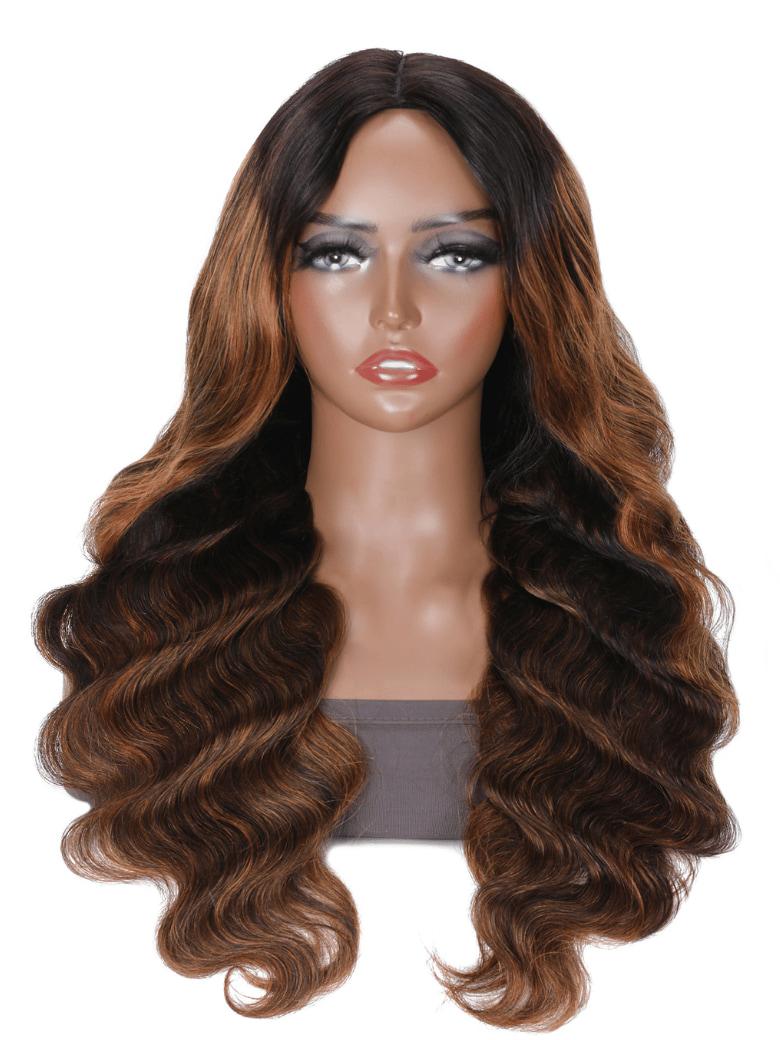 UNice V Part Ready To Wear Shadow Root Brown Balayage Glueless Protective Style Wig