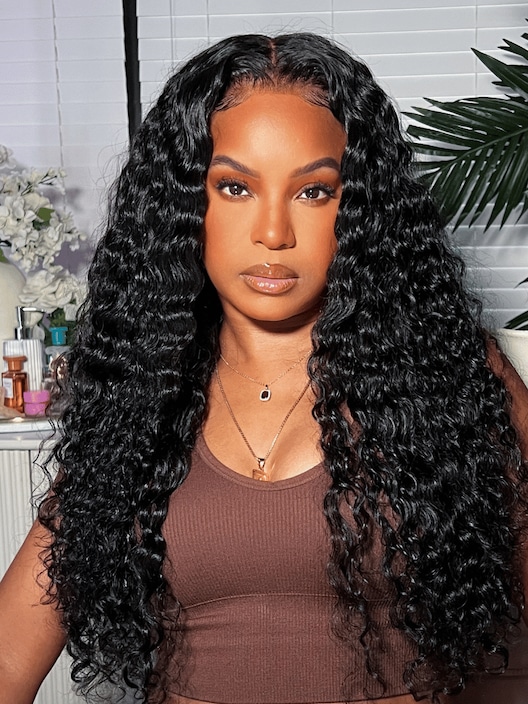 UNice 7x5 Bye-Bye Knots™ & 13x4 Pre Everything™ Pre-Cut Lace Front Water Wave Drawstring Wig With Baby Hair