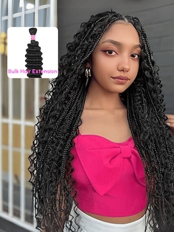 Human braiding hair extensions best sale