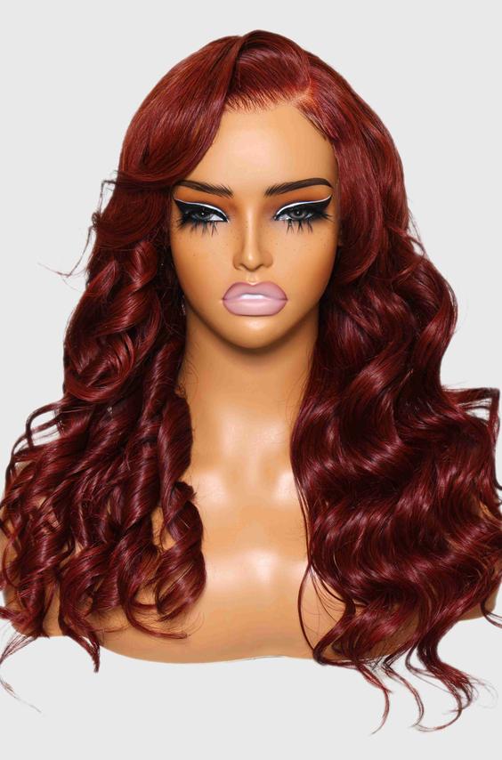 UNice 13x4 Pre-Cut Lace Front Reddish Brown Body Wave Wig Pre-Everything Wig