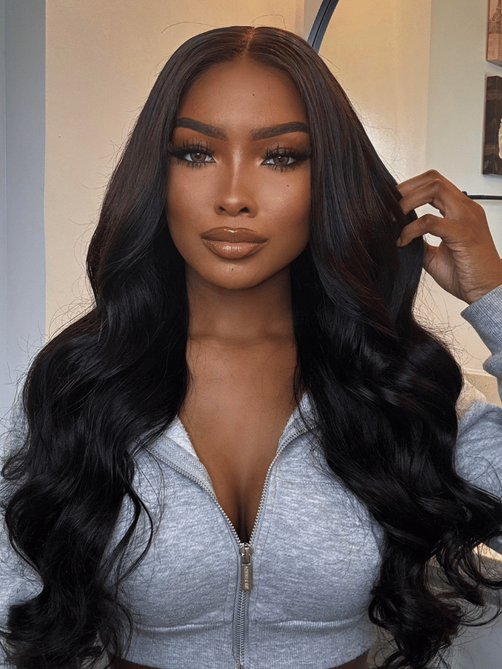 UNice 13x4 Lace Frontal Black Jerry Curly & Body Wave Pre-Everything Wig