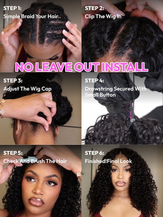 leave out v part wig