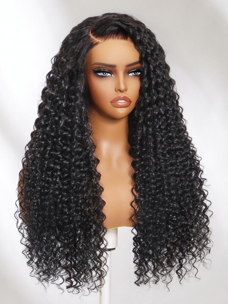 BlendAway 5x5 Thin HD Lace Closure Glueless Deep Wave Wig 150% Density