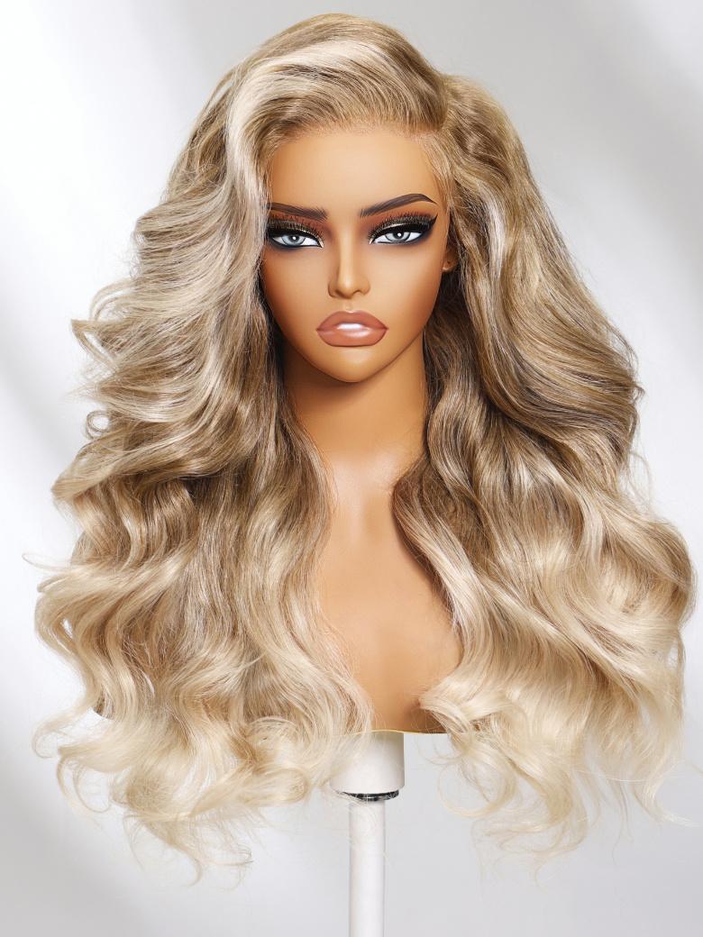 [20"=$97] UNice 13x4 Lace Frontal Sandy Blonde Ombre Loose Wave Pre-Everything Wig