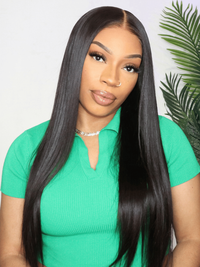[BOGO FREE] 4x4 Lace Part Pre-plucked 150% Density Straight Hair Wig