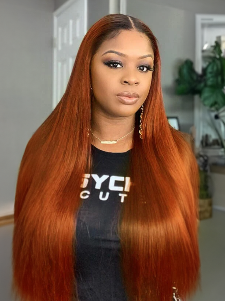 UNice Hair #TB30 Straight Human Hair New Pre Colored Remy Human Hair Weave  3 Bundles Ombre Hair, image size:780x1040