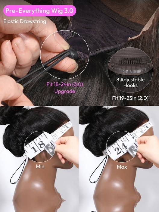 adjustable wig cap