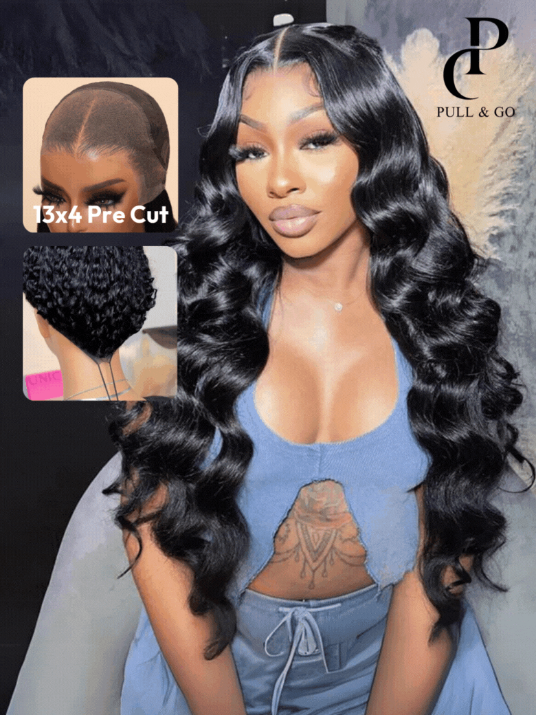 UNice 13x4 Pre-Everything™ Transparent & HD Lace Front 3D Body Wave Wig Real Ear To Ear With Invisi Drawstring