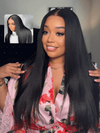 UNice Bye Bye Knots™ Wig 7x5 Glueless Lace Yaki Straight Wig