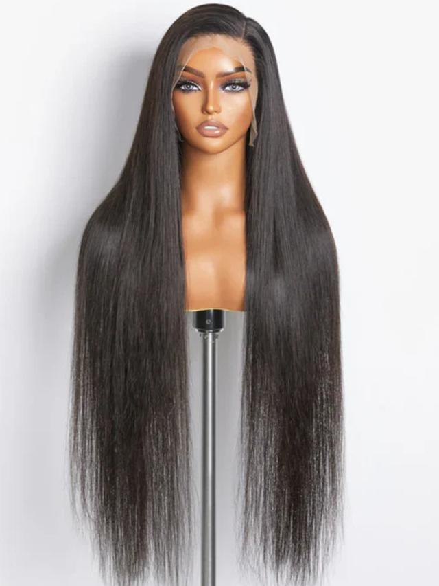 40 Inch 13x4 HD Lace Bussdown Straight Hair Undetectable BlendAway HD Lace Wigs Glueless Lace Front Human Hair Wigs