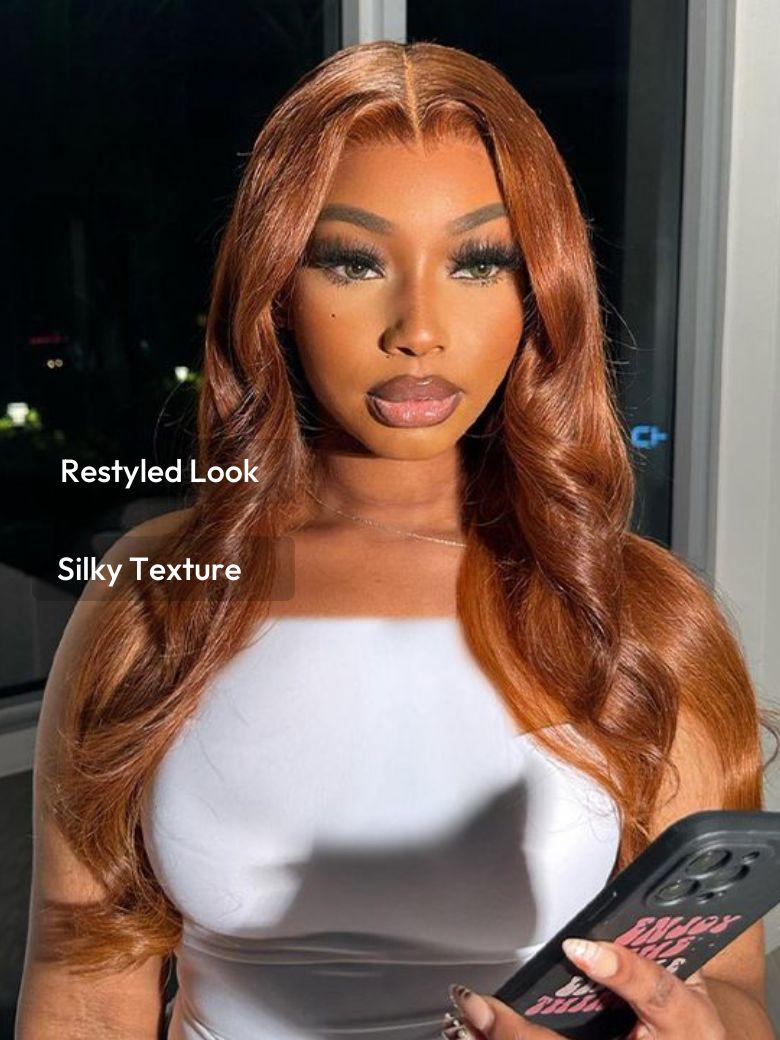 UNice 13x4 Pre-Everything Lace Frontal Cowboy Copper Straight Wig