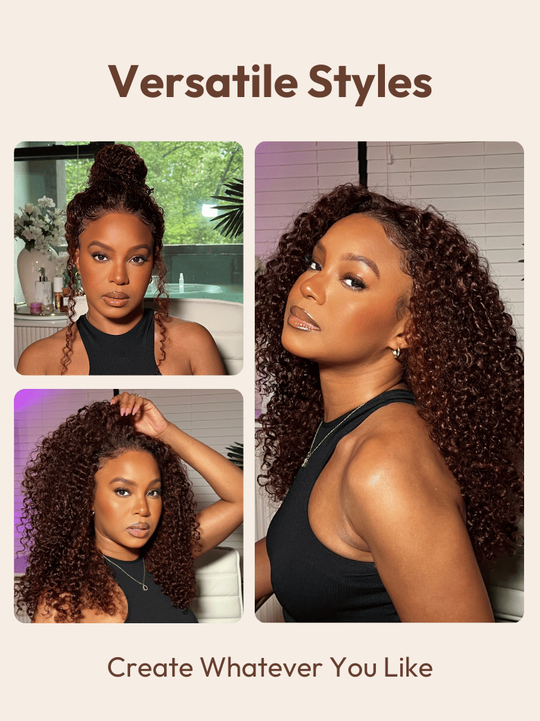 22 inch reddish brown wig