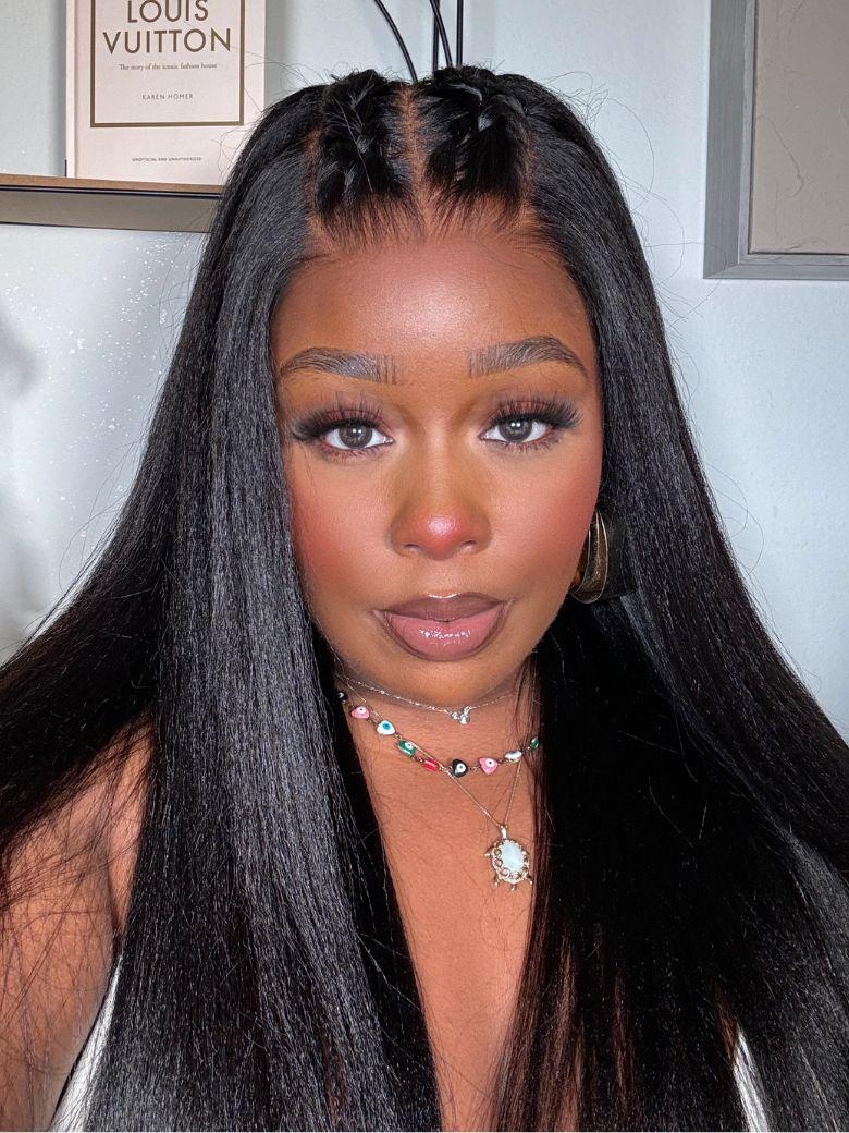 20'' UNice 13x4 Pre-Everything Yaki Straight Lace Front Wig With Invisible Knots