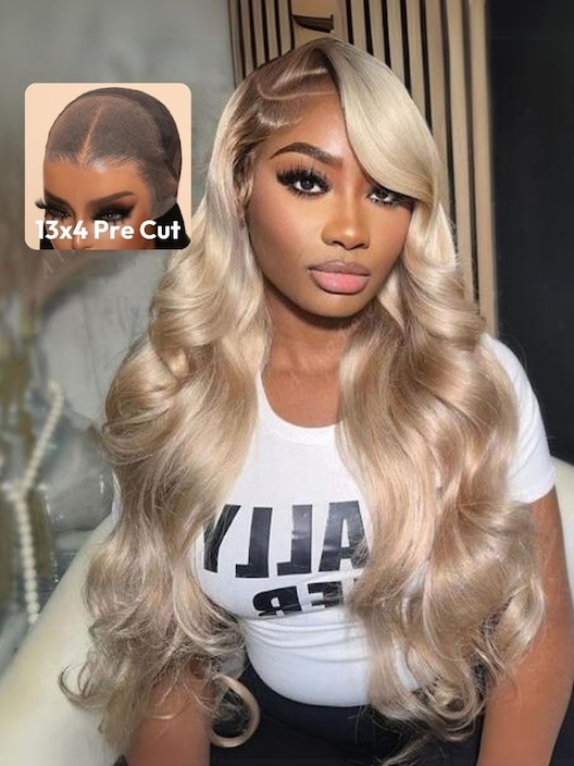 UNice 13x4 Lace Frontal Sandy Blonde Ombre Loose Wave Pre-Everything Wig