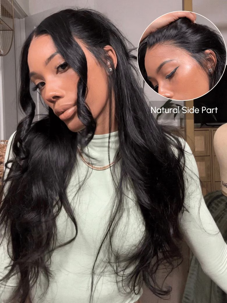 13x4 Pre-Everything™ Transparent Lace Front 3D Body Wave Wig Real Ear To Ear With Invisi Drawstring Wig Lace Fit Better