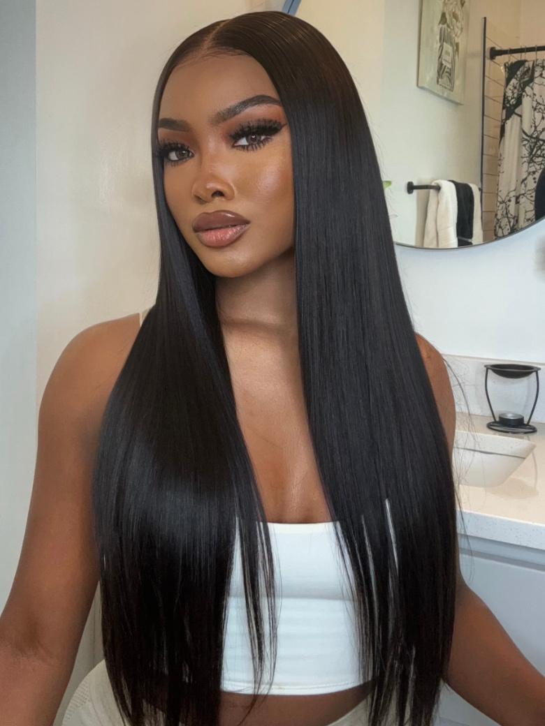 13x4 Ear To Ear Pre-cut Lace Pre Everything Lace Front Straight Wig Pre-Everything Wig