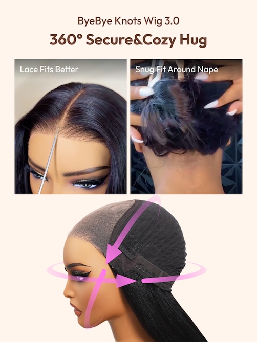 UNice 7x5 Bye Bye Knots™ & 13x4 Pre-Everything Wig  Glueless Lace Balayage Highlight Body Wave Wig No Burden