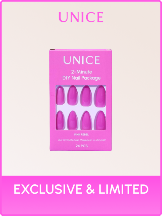 UNice Exclusive Pink Rebel Press On Nails With Gel Tips