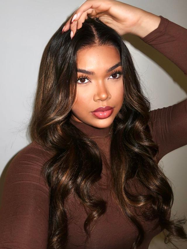 Bye Bye Knots Wig 7x5 Glueless Lace Balayage Highlight Body Wave Wig