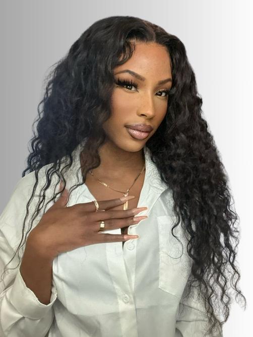 UNice Bye-Bye Knots Wig 7x5 Pre Cut Lace Bouncy Water Wave Flexible Cap Size Drawstring Wig