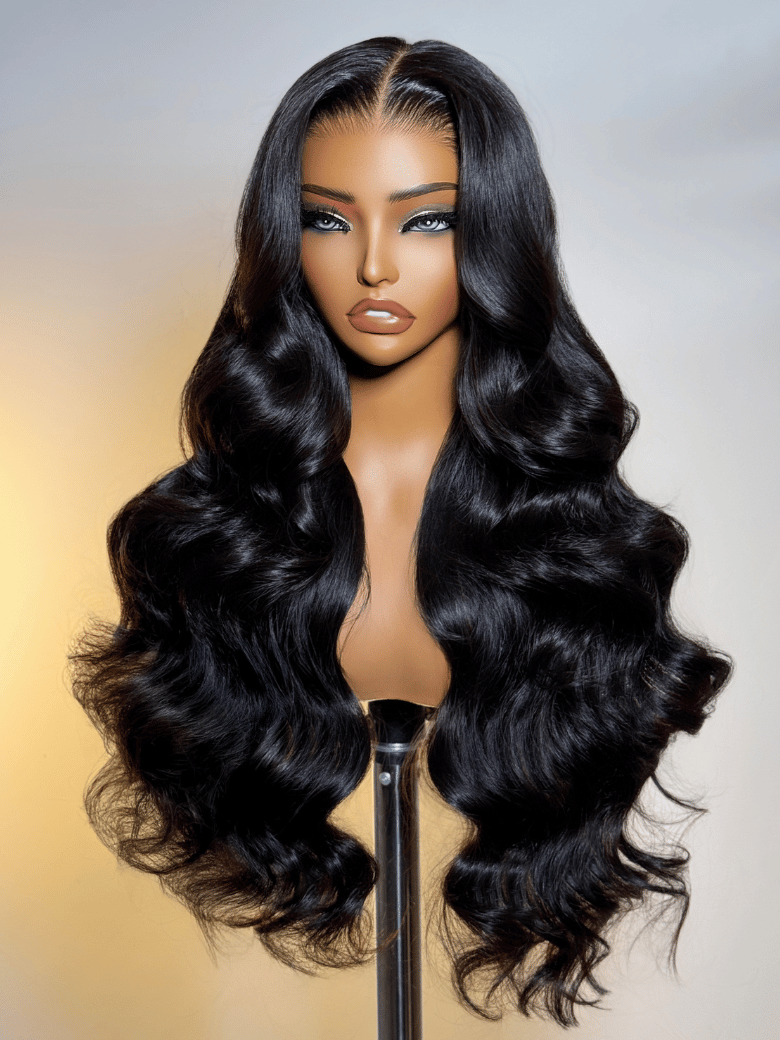 7x5 HD Pre-cut Lace Bye-Bye Knots™ Wig Glueless Lace & Invisible Knots Wet & Wavy Water Wave & Body Wave Wig