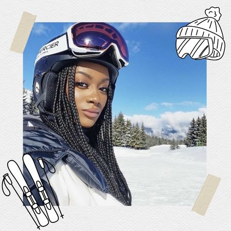 Box Braids with Helmet