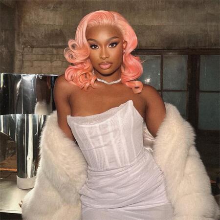 coco jones Pink Old Money Bob