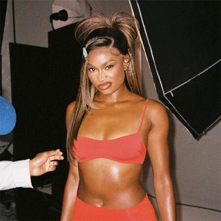 coco jones Y2K Spiky Half-up Hair