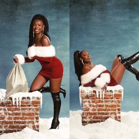 Coco jones High Ponytail for Christmas