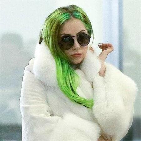 Lady Gaga Green Hair
