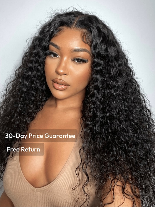 UNice 7x5 Bye-Bye Knots™ Wig Quick Glueless & HD Lace Wet & Wavy Water Wave Invisible Knots With Invisi Drawstring With Baby Hair Super Secure