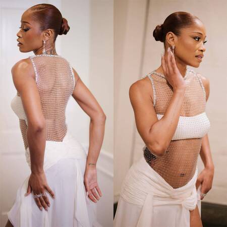 Keke Palmer Sleek Bun on Oscar