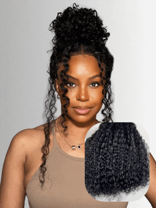 UNice 7x5 Bye-Bye Knots Wig 150% Density & 5x5 HD Lace 180% Density Jerry Curly Wig With Bleached Invisible Knots