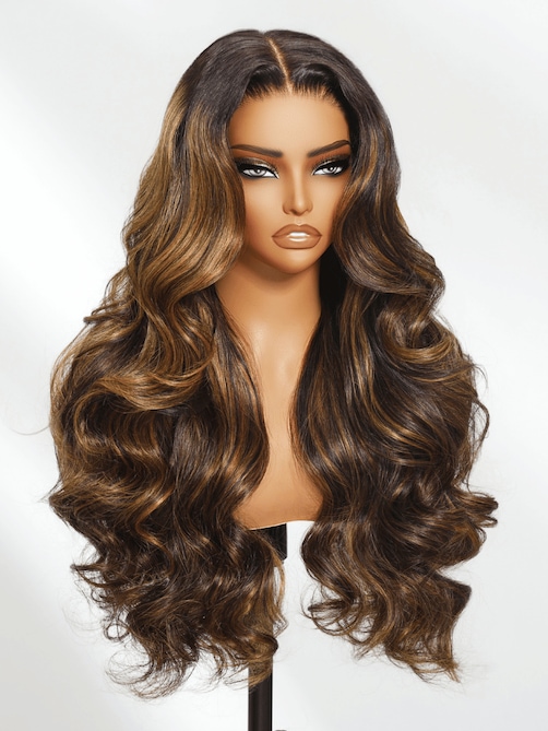 UNice 7x5 Bye Bye Knots™ & 13x4 Pre-Everything Wig  Glueless Lace Balayage Highlight Body Wave Wig No Burden