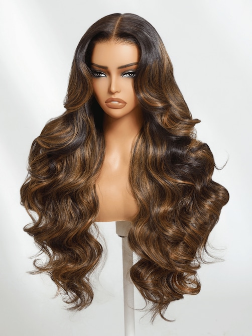UNice 7x5 Bye Bye Knots™ & 13x4 Pre-Everything Wig  Glueless Lace Balayage Highlight Body Wave Wig No Burden