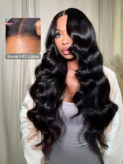 7x5 HD Pre-cut Lace Bye-Bye Knots™ Wig Glueless Lace & Invisible Knots Wet & Wavy Water Wave & Body Wave Wig