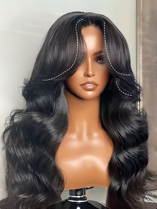 UNice HD Real Scalp™ Wig 13x4 Invisible Lace Frontal Loose Wave with Face Framing Curtain Bangs