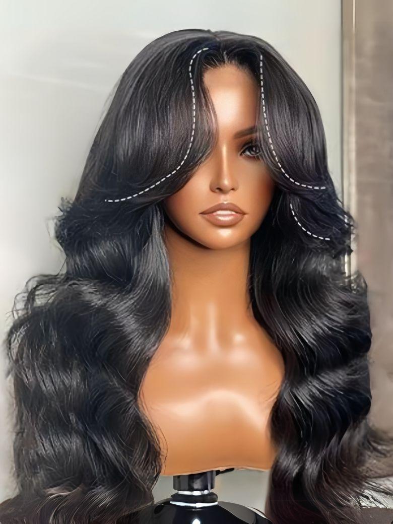 UNice HD Real Scalp™ Wig 13x4 Invisible Lace Frontal Loose Wave with Face Framing Curtain Bangs