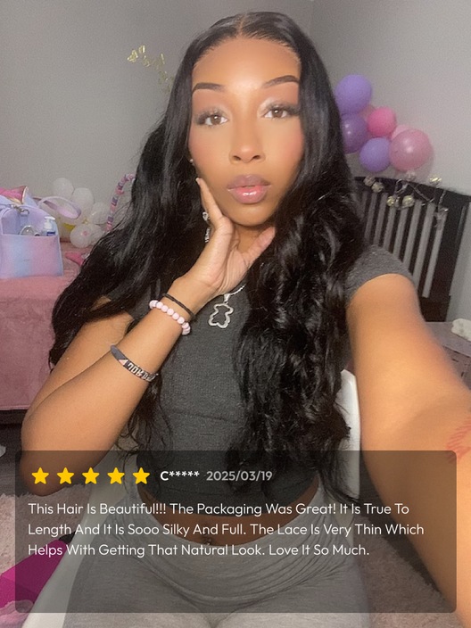 UNice 13x4 Pre-Everything™ Transparent Lace Front 3D Bouncy Body Wave Wig Real Ear To Ear With Invisi Drawstring Wig Lace Fit Better