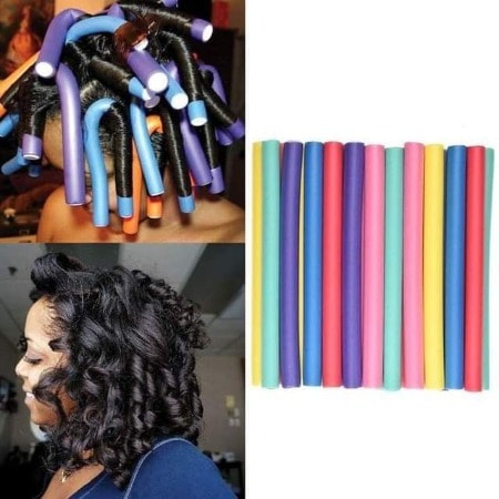 Synthetic Wig With Flexi Rods