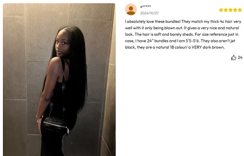 UNice Kinky Straight Bundles Customer Review