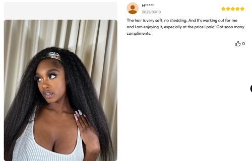 UNice 3Pcs Kinky Straight Human Hair Bundles Customer Review