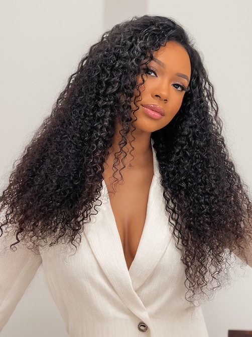 UNice 7x5 Bye-Bye Knots Wig 150% Density & 5x5 HD Lace 180% Density Jerry Curly Wig With Bleached Invisible Knots